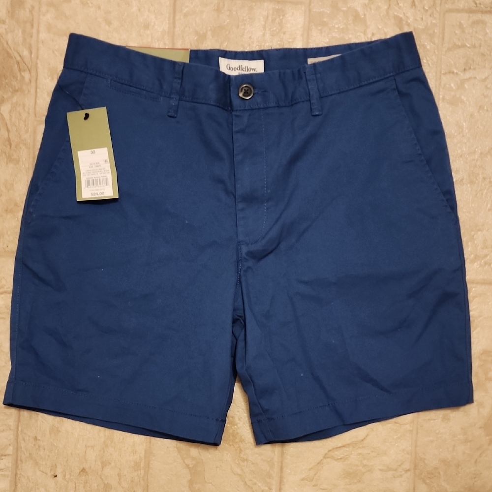 Goodfellow & Co Men's Dark Blue Flat Front Shorts